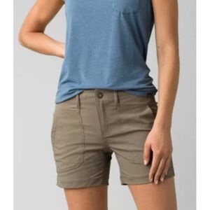 PrAna Ravenna Shorts - Light brown/gray - Size Medium EUC
